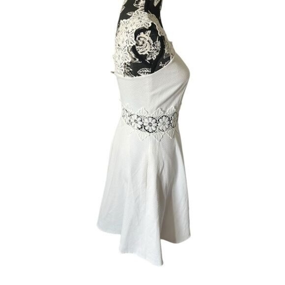 Ted Baker Monaa Lace Sleeveless White Mini Dress US Size 1 Small - Picture 3 of 9